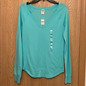Mint colored long sleeve top